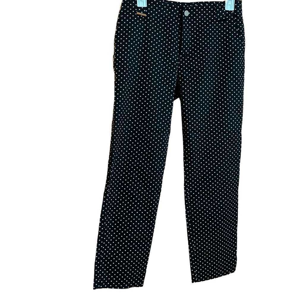L-RL Lauren Active Black/White Polka Dot Pants /  Waist: 28” - Inseam: 27”